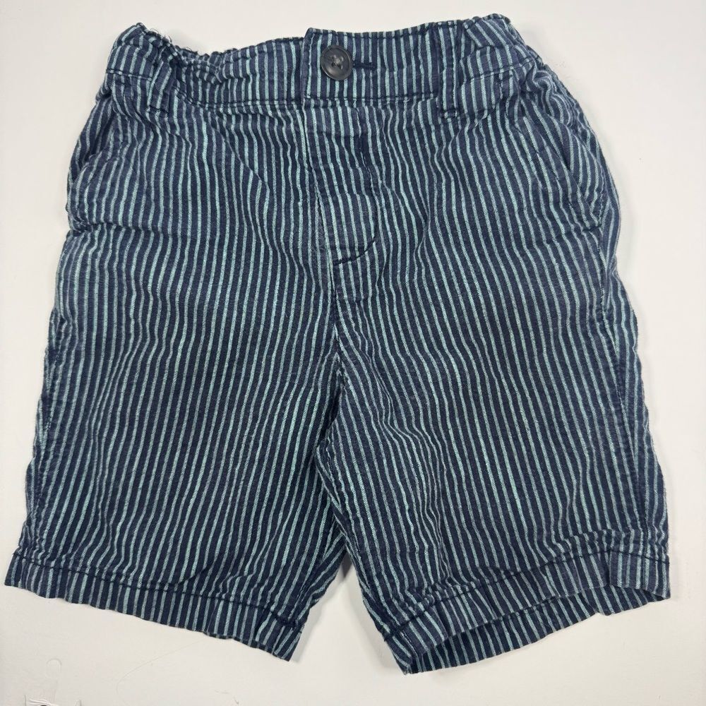 The Children's Place size 4t teal blue Striped Shorts